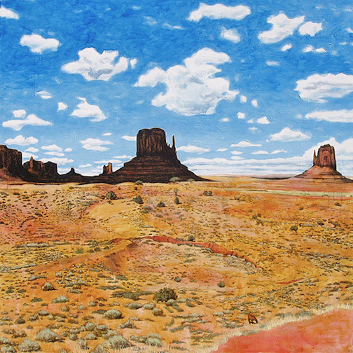 Monument Valley with Two Horses