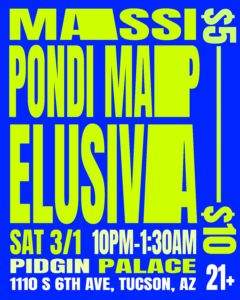 DJ: ELUSIVA | PONDI MAP | MASSI