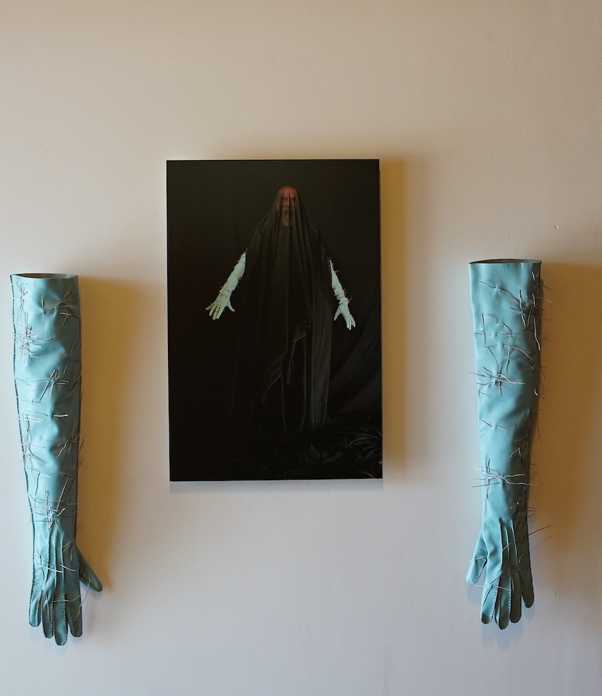 Self Portrait (with Blue Goat Skin Gloves Combo), 2022