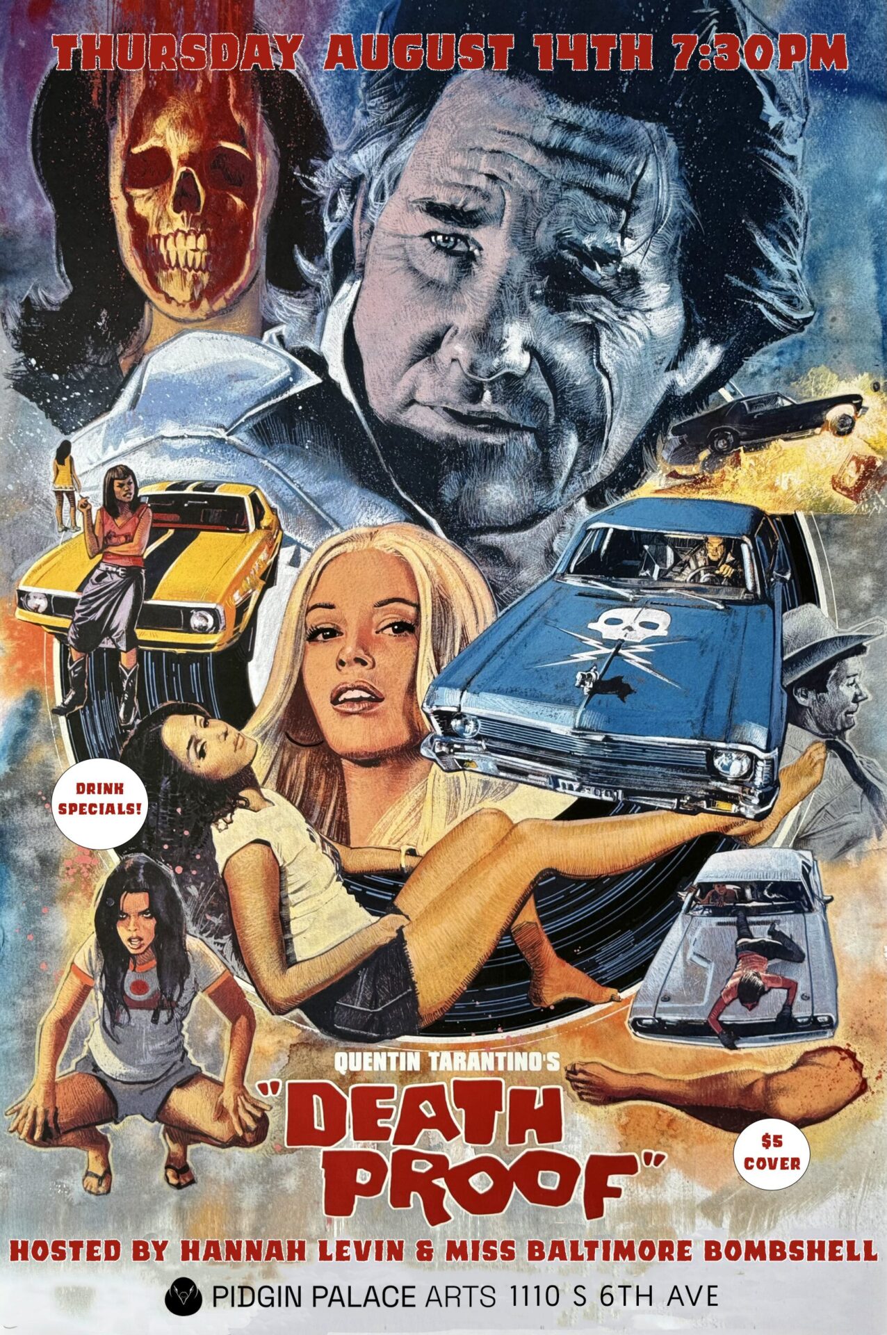 DEATH PROOF, Thursday, August 14, 7:30PM