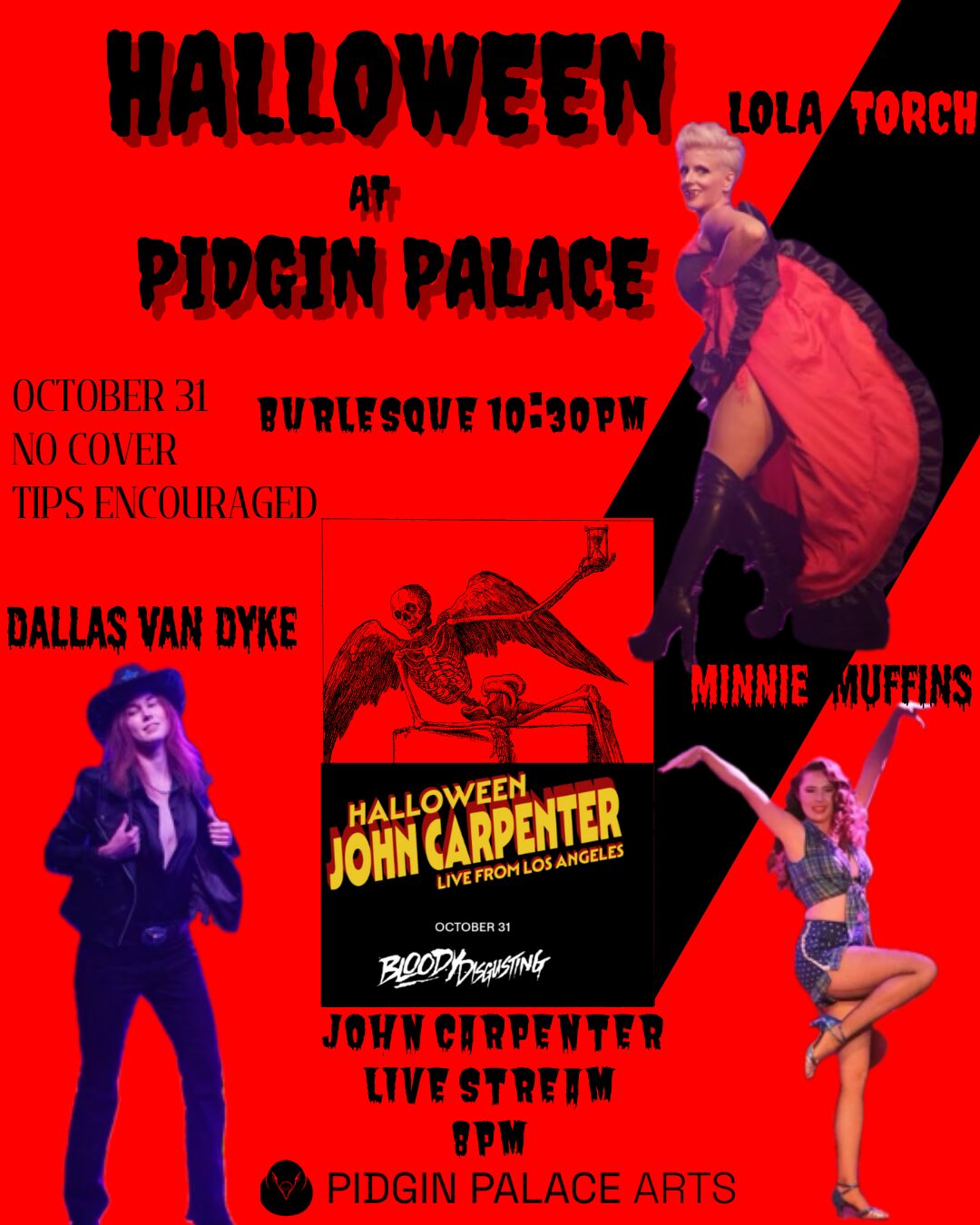 John Carpenter Live Stream / Burlesque with Lola Torch