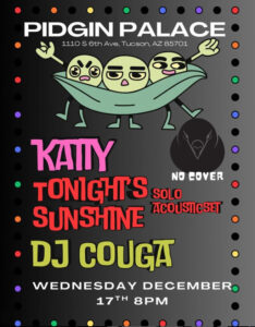 Katty, Tonight's Sunshine (Solo Acoustic Set), DJ Couga
