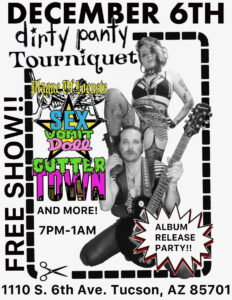 Dirty Panty Tourniquet, Plague of Locusts, Sex Vomit Doll, Gutter Town