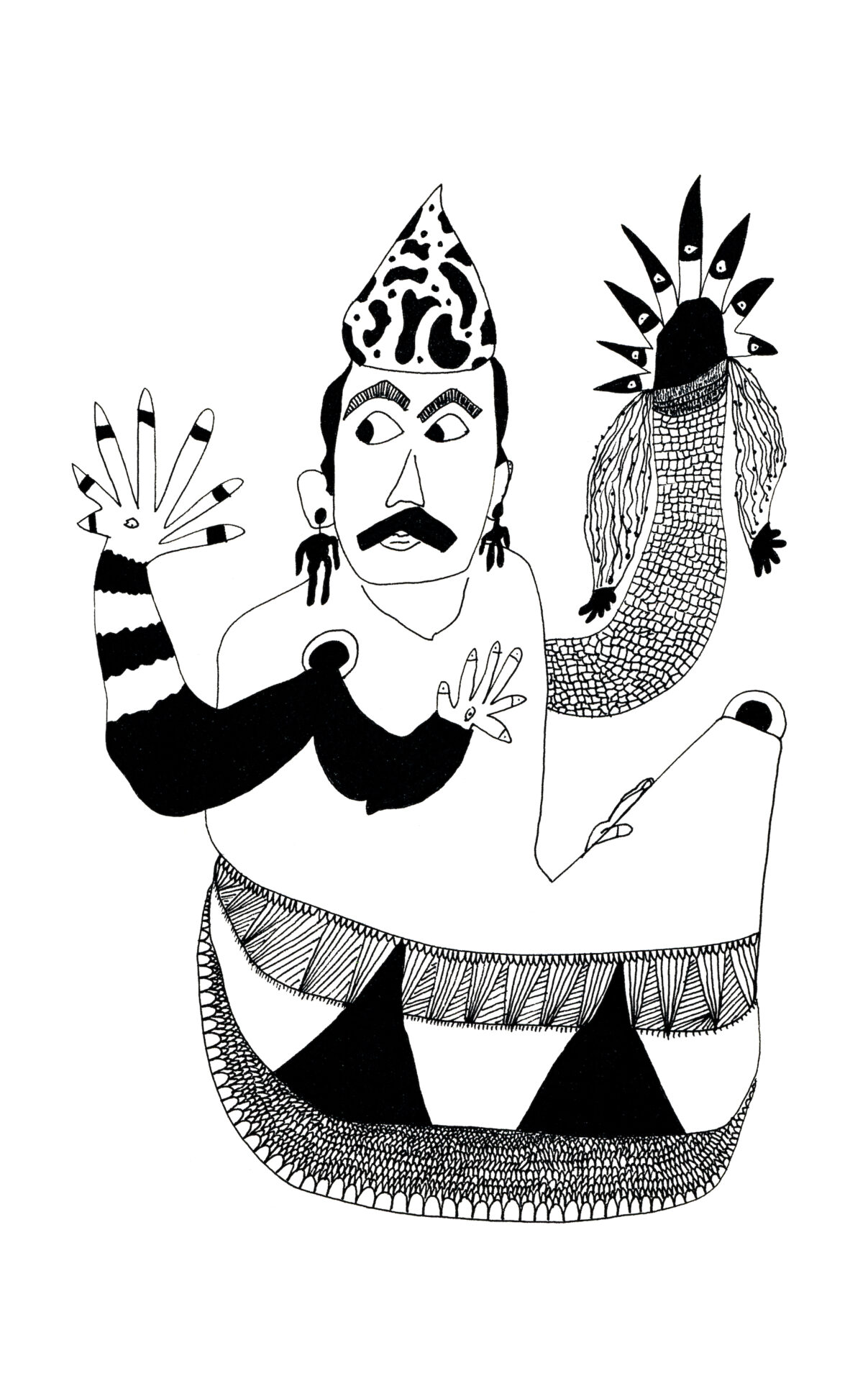 El Border Brujo (After Guillermo Gómez Peña-Performance 1988), 2026