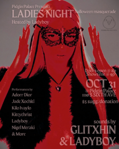 Ladies Night Hosted By Ladyboy | Halloween Masquerade